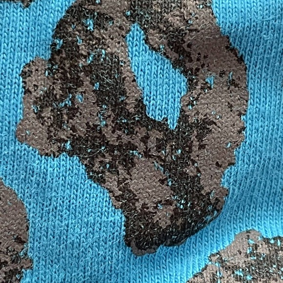 Cacique Sleepwear Pajama Top 1X Women's Plus Size 18/20‎ Blue Animal Print PJ - Picture 4 of 11